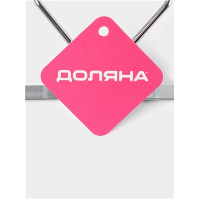Сушилка для бокалов Доляна, 2 направляющих, 34×6×22.5 см, хромированная