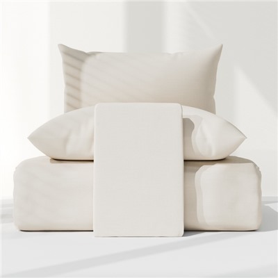 Постельное бельё LoveLife 1,5сп Coconut milk 143х215см, 150х225см, 50х70см-2шт, 100%хлопок, сатин, 125г/м²
