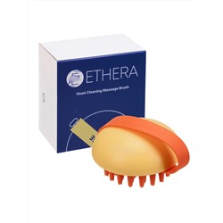 ETHERA Массажная силиконовая щётка для мытья головы, желтый