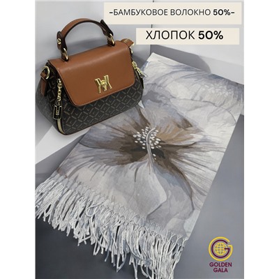 Платок с кистями цветочный принт 3D  Арт: С2512/05