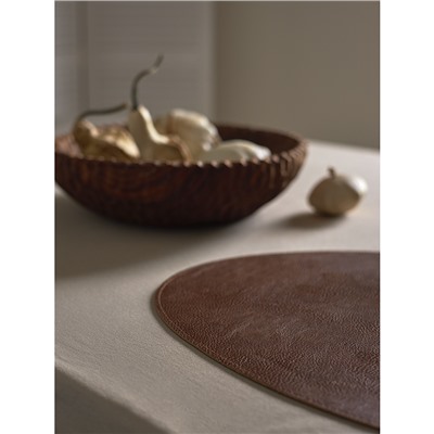 Набор из 4-х двухсторонних сервировочных салфеток Drop, 33х41 см, синий/коричневый