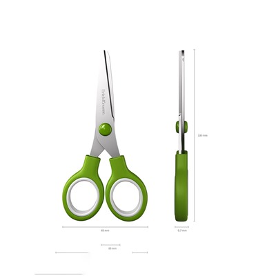 Ножницы детские 13 см, ErichKrause Standard Junior, с закруглёнными концами лезвий, МИКС