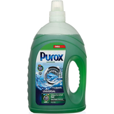 Гель для стирки Purox UNIVERSAL 5 в 1 CLOVIN Концентрат 4,3 л, (143 стирки) 935011