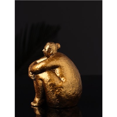 Фигурка гипс «Дама», 9×8×8 см, под бронзу