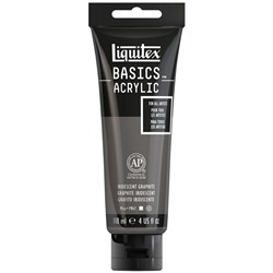Краска акриловая художественная Liquitex "Basics", 118мл, туба, 049 графитовый иридисцентный