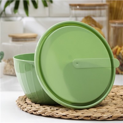 Салатник с крышкой Giaretti Fiesta, 1.7 л, пластик, МИКС