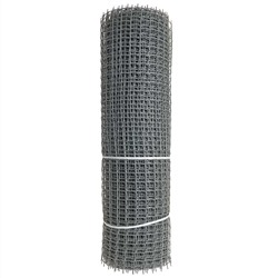 Сетка садовая пластиковая квадратная 33×33 мм, 1×20 м Строительная ПРОФИ серая