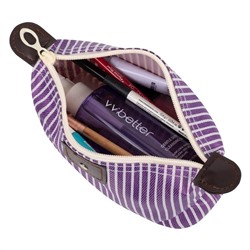 Kristaller Косметичка-пенал Stripes, сиреневый