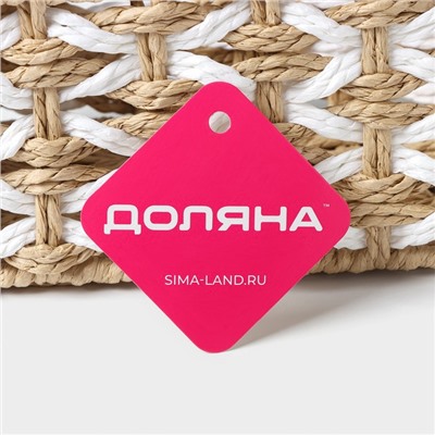 Корзина для хранения плетёная ручной работы Доляна «Айка», 24×14×11 см, цвет бежевый