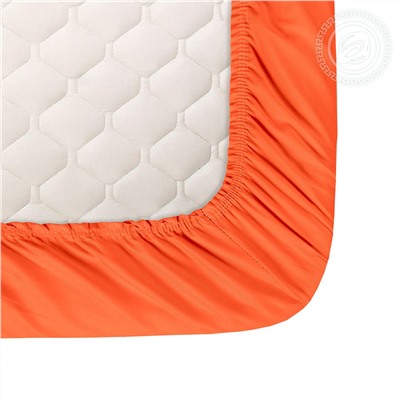 Простыня на резинке из сатина Оранжевый Арт Дизайн Акция