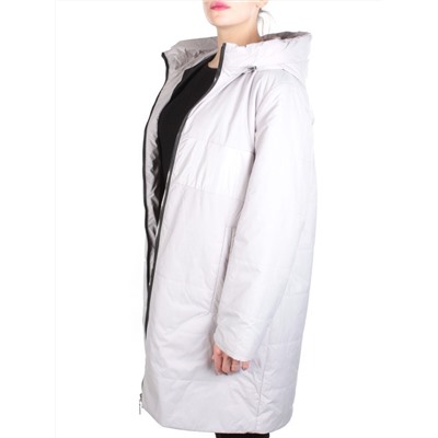 M820 GRAY Пальто демисезонное женское (100 гр. синтепон)