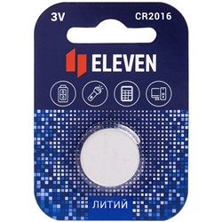 Батарейка Eleven CR2016 литиевая, BC1