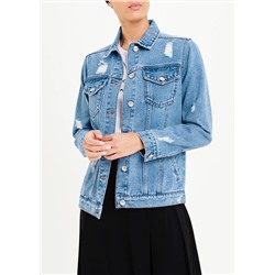 Ripped Denim Jacket