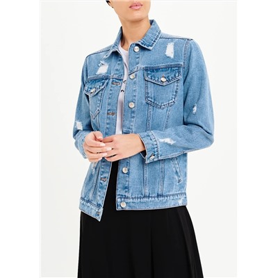 Ripped Denim Jacket