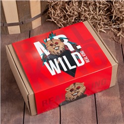 Набор подарочный Этель Wild man, полотенце 30х60 см и аксессуары