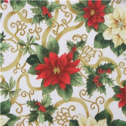 Скатерть новогодняя Доляна «Праздничные украшения» 110×145 см, 100% п/э