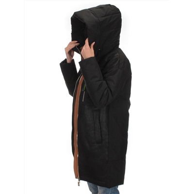 C1062 BLACK Куртка зимняя женская (200 гр. холлофайбера)
