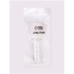 Бутылочка для хранения, с распылителем, со шкалой деления, 50 мл, белая, прозрачная