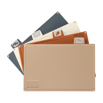 Набор из 4-х разделочных досок с держателем Cut&Store