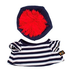 Мягкая игрушка "Кот Басик в тельняшке и берете" (19 см)