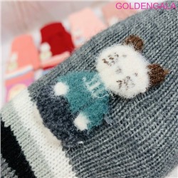 Детские варежки теплые с начесом длина 15 см Арт 4 тип 8