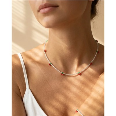 Чокер-бусы из бисера