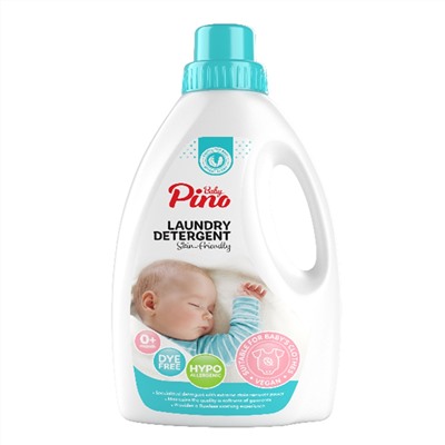 Baby Pino Гель для стирки детского белья гипоаллергенный 0+ / Laundry Detergent Blue, 2000 мл