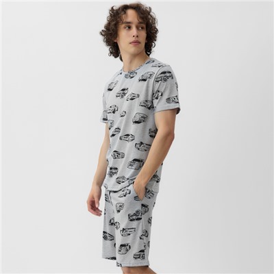 Пижама мужская (футболка и шорты) KAFTAN Cars, р-р 50