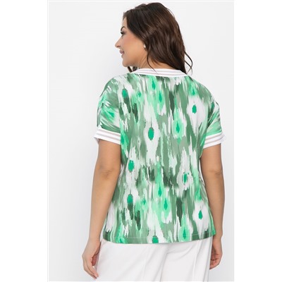 Блуза Лаванда (зеленая) Б13865-1М