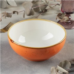 Салатник Magistro «Церера», 1.1 л, d=18.5 см, фарфор, оранжевый