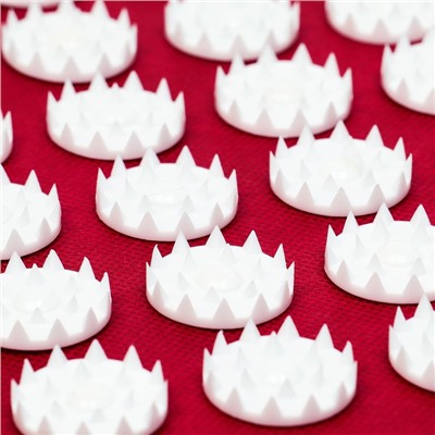 Аппликатор Кузнецова комплект, 144 колючки, спантекс, красный, 260×560 мм + валик 140×230