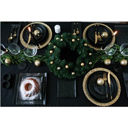 Ёлочные игрушки «Классика ассорти», шары новогодние, d=3 см, набор 24 шт., золотистый