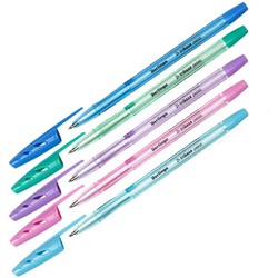 Ручка шариковая Tribase Pastel, узел 0.7 мм, чернила синие, МИКС