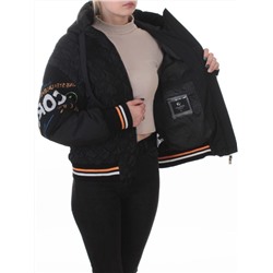 705 BLACK Куртка демисезонная женская (100 гр. синтепон)