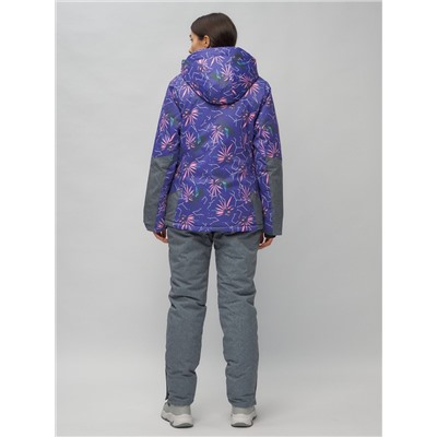 Горнолыжный костюм женский фиолетового цвета 02216F