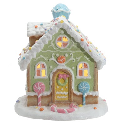 GAEM Фигрка декоративная "Домик" с подсветкой (АААх3, н/п), L28 W18 H30 см, 2в.