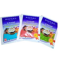 Кондитерские добавки Royal Food Сахар кристаллический 25гр (210шт)
