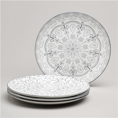 НАБОР ТАРЕЛОК ОБЕДЕННЫХ BRONCO "DREAMS" ИЗ 24 ШТ. ДИАМЕТР=27 СМ