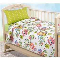 КПБ Совята поплин яселька Текс-Дизайн