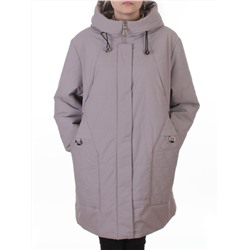 B-617 PINK/GREY Куртка демисезонная женская (100 гр. холлофайбер)