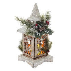 GAEM Изделие декоративное "Домик" с подсветкой (CR2032x2), L18 W16 H35 см