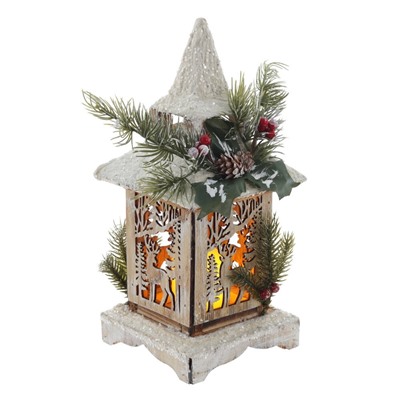 GAEM Изделие декоративное "Домик" с подсветкой (CR2032x2), L18 W16 H35 см