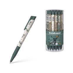 Ручка шариковая автоматическая ErichKrause Natural Life Matic&Grip 0.7,  цвет чернил синий
