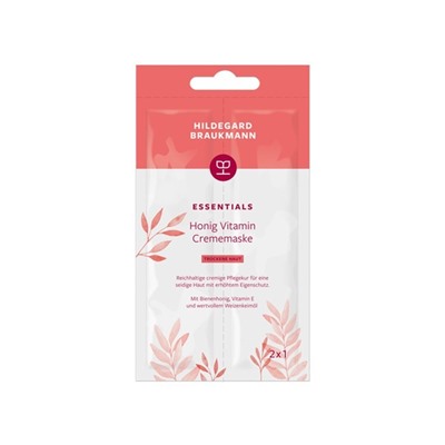 Hildegard Braukmann Emosie Honig Vitamin Creme Mask Маска для лица с Витамином С  для сухой, обезвоженной кожей, 2 x 7 мл / 1 шт.