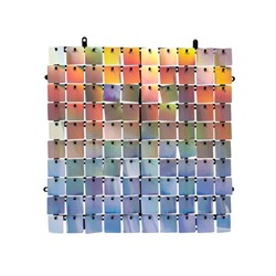 Панель с пайетками для фотозоны 30×30 см, серебристая с эффектом голографии