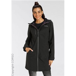 Softshell Jacke Kontrast Zip Af