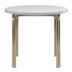 Столик кофейный Ror, Ø50 см, латунь/серый