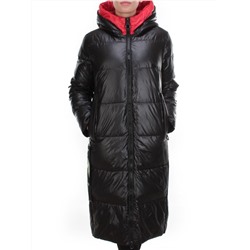 2239 BLACK Пальто женское зимнее AKIDSEFRS (200 гр. холлофайбера)