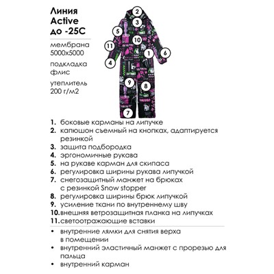 Комбинезон зимний для девочки