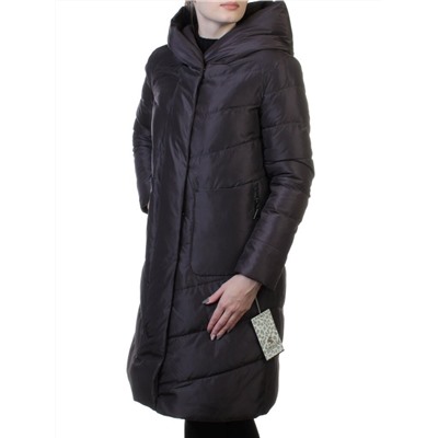 8033 DK. VIOLET Пальто женское зимнее (био-пух)